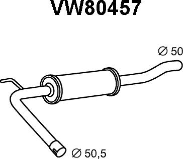 Veneporte VW80457 - Silenziatore anteriore autozon.pro