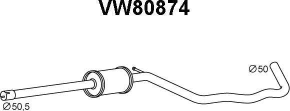 Veneporte VW80874 - Silenziatore anteriore autozon.pro