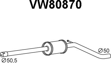 Veneporte VW80870 - Silenziatore anteriore autozon.pro