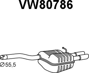 Veneporte VW80786 - Silenziatore posteriore autozon.pro