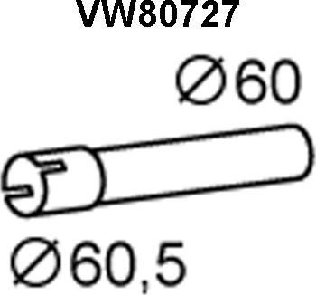 Veneporte VW80727 - Tubo gas scarico autozon.pro