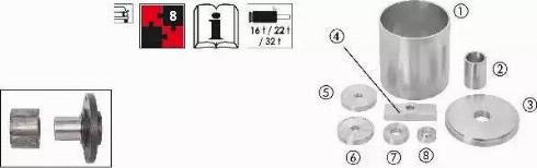 Vigor V2875 - Kit attrezzi montaggio, Mozzo / Cuscinetto ruota autozon.pro