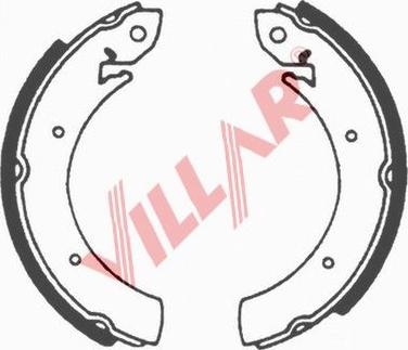 Villar 629.0595 - Kit ganasce freno autozon.pro