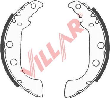 Villar 629.0569 - Kit ganasce freno autozon.pro