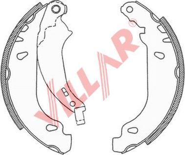 Villar 629.0690 - Kit ganasce freno autozon.pro