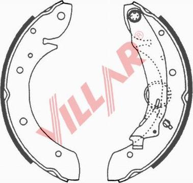 Villar 629.0648 - Kit ganasce freno autozon.pro