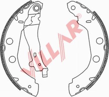 Villar 629.0664 - Kit ganasce freno autozon.pro