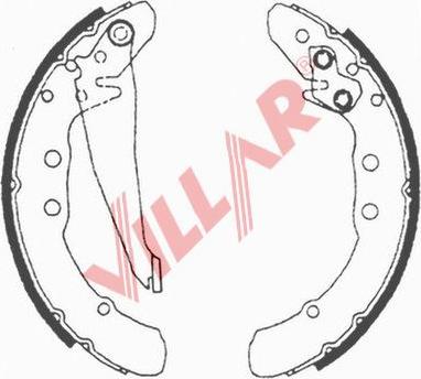 Villar 629.0616 - Kit ganasce freno autozon.pro