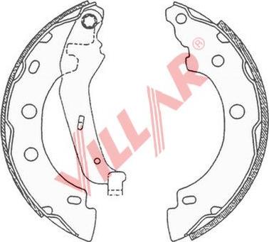 Villar 629.0682 - Kit ganasce freno autozon.pro