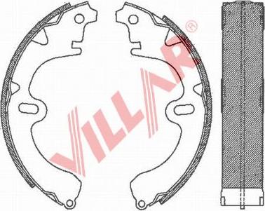 Villar 629.0676 - Kit ganasce freno autozon.pro