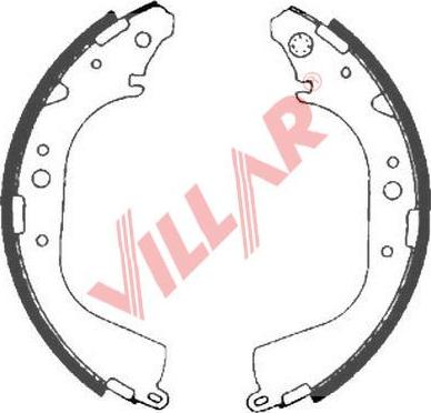 Villar 629.0892 - Kit ganasce freno autozon.pro