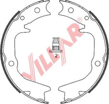 Villar 629.0848 - Kit ganasce, Freno stazionamento autozon.pro