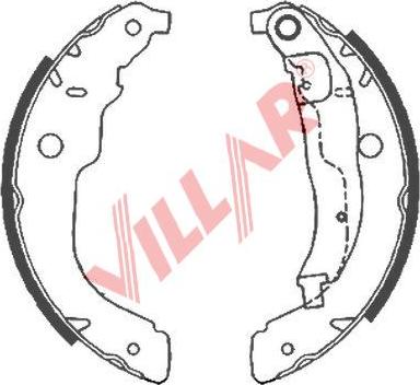 Villar 629.0863 - Kit ganasce freno autozon.pro