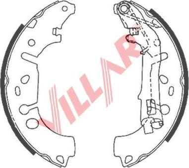 Villar 629.0867 - Kit ganasce freno autozon.pro