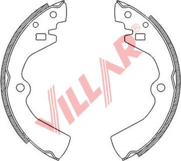 Villar 629.0809 - Kit ganasce freno autozon.pro