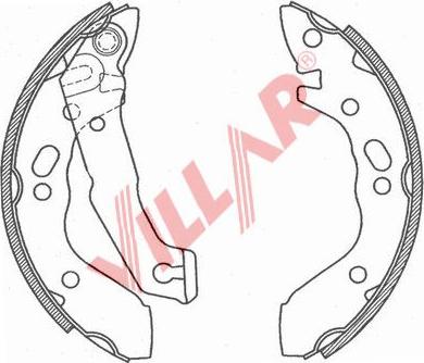 Villar 629.0804 - Kit ganasce freno autozon.pro