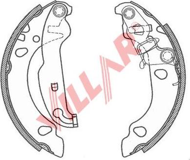 Villar 629.0801 - Kit ganasce freno autozon.pro