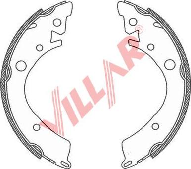 Villar 629.0802 - Kit ganasce freno autozon.pro