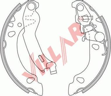 Villar 629.0814 - Kit ganasce freno autozon.pro