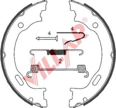 Villar 629.0835 - Kit ganasce, Freno stazionamento autozon.pro