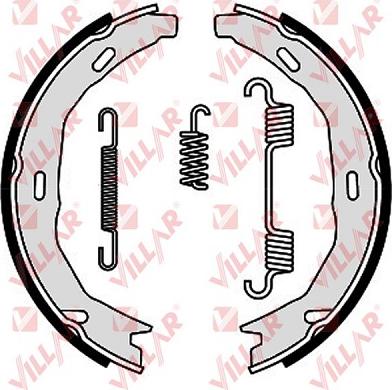 Villar 629.0301 - Kit ganasce, Freno stazionamento autozon.pro