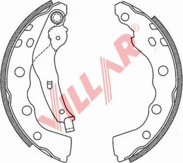 Villar 629.0791 - Kit ganasce freno autozon.pro