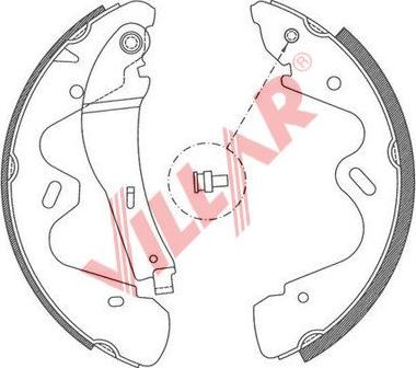 Villar 629.0798 - Kit ganasce freno autozon.pro