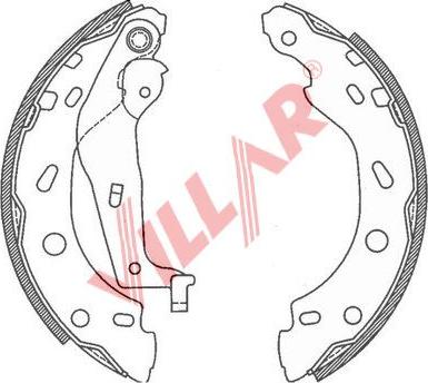 Villar 629.0792 - Kit ganasce freno autozon.pro