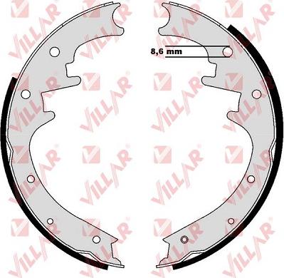 Villar 629.0759 - Kit ganasce freno autozon.pro