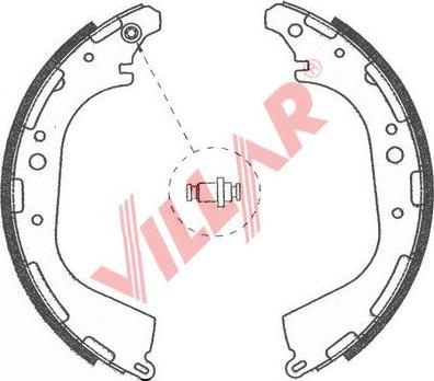 Villar 629.0753 - Kit ganasce freno autozon.pro