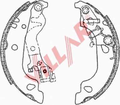 Villar 629.0709 - Kit ganasce freno autozon.pro