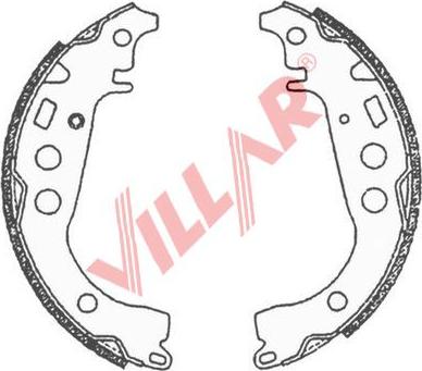 Villar 629.0707 - Kit ganasce freno autozon.pro