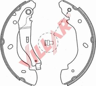 Villar 629.0719 - Kit ganasce freno autozon.pro