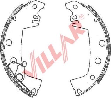 Villar 629.0715 - Kit ganasce freno autozon.pro