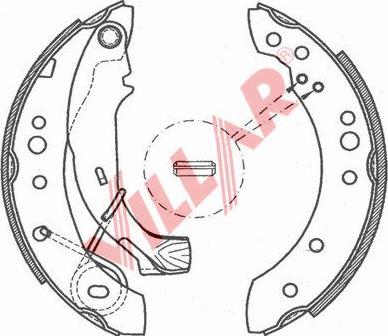 Villar 629.0785 - Kit ganasce freno autozon.pro