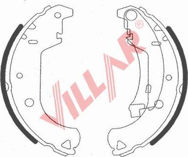 Villar 629.0724 - Kit ganasce freno autozon.pro