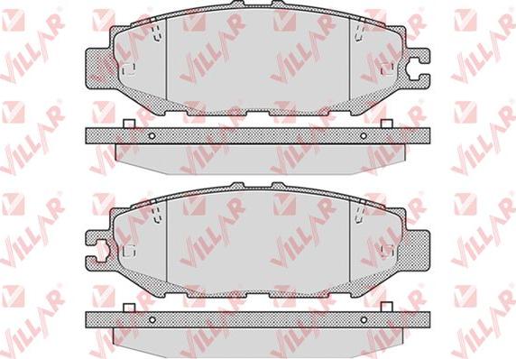 Villar 626.0939 - Kit pastiglie freno, Freno a disco autozon.pro