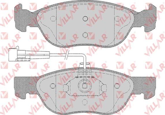 Villar 626.0496 - Kit pastiglie freno, Freno a disco autozon.pro