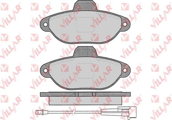 Villar 626.0462 - Kit pastiglie freno, Freno a disco autozon.pro