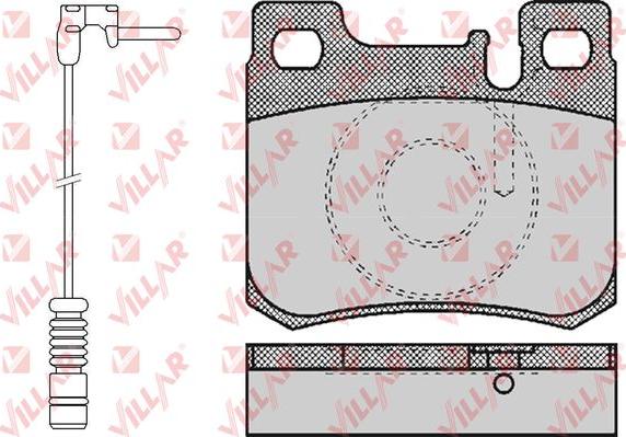 Villar 626.0485A - Kit pastiglie freno, Freno a disco autozon.pro