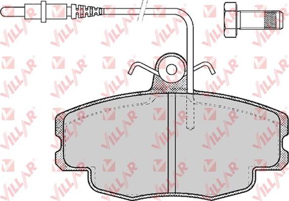 Villar 626.0422 - Kit pastiglie freno, Freno a disco autozon.pro