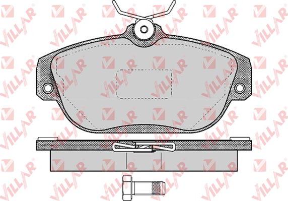 Villar 626.0601 - Kit pastiglie freno, Freno a disco autozon.pro