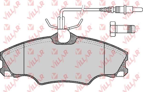 Villar 626.0619 - Kit pastiglie freno, Freno a disco autozon.pro