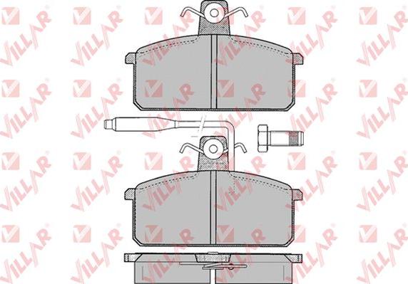 Villar 626.0099 - Kit pastiglie freno, Freno a disco autozon.pro