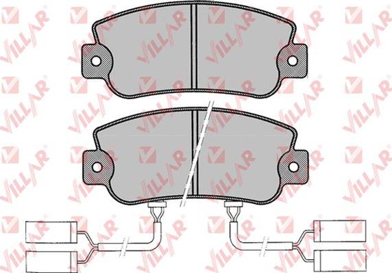 Villar 626.0019 - Kit pastiglie freno, Freno a disco autozon.pro