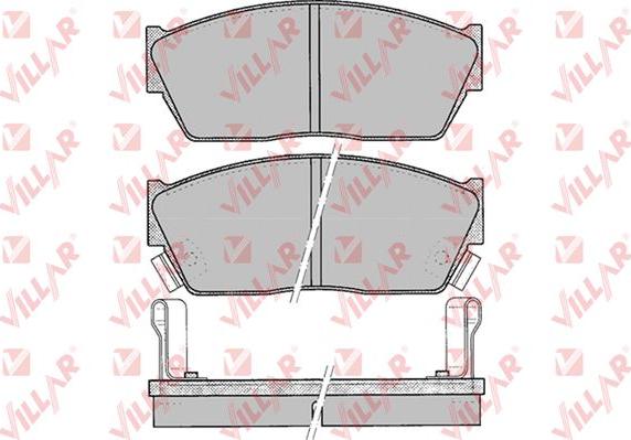 Villar 626.0076 - Kit pastiglie freno, Freno a disco autozon.pro