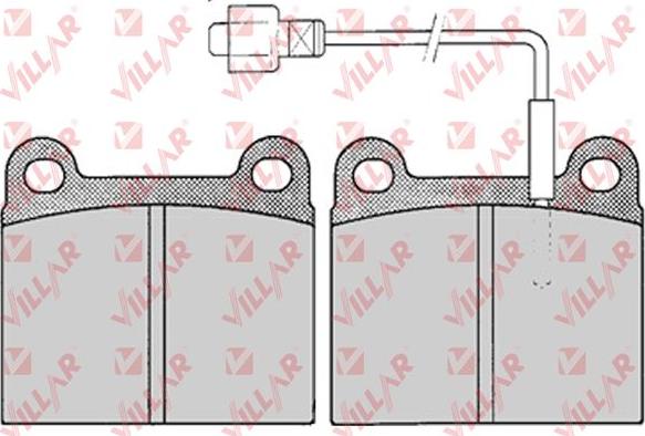 Villar 626.0155 - Kit pastiglie freno, Freno a disco autozon.pro