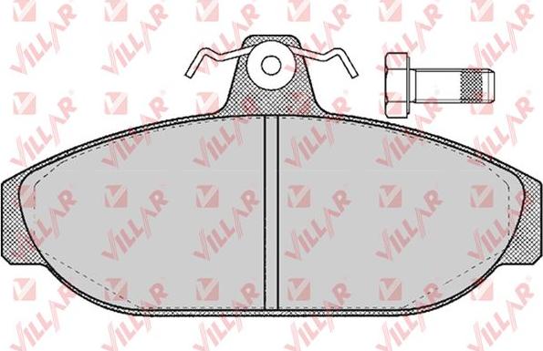 Villar 626.0157 - Kit pastiglie freno, Freno a disco autozon.pro