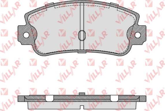 Villar 626.0106 - Kit pastiglie freno, Freno a disco autozon.pro