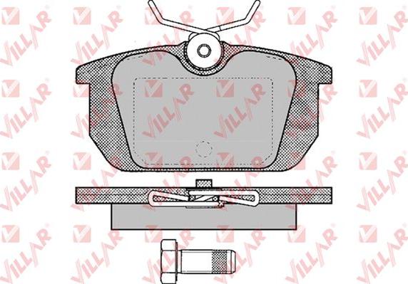 Villar 626.0101 - Kit pastiglie freno, Freno a disco autozon.pro